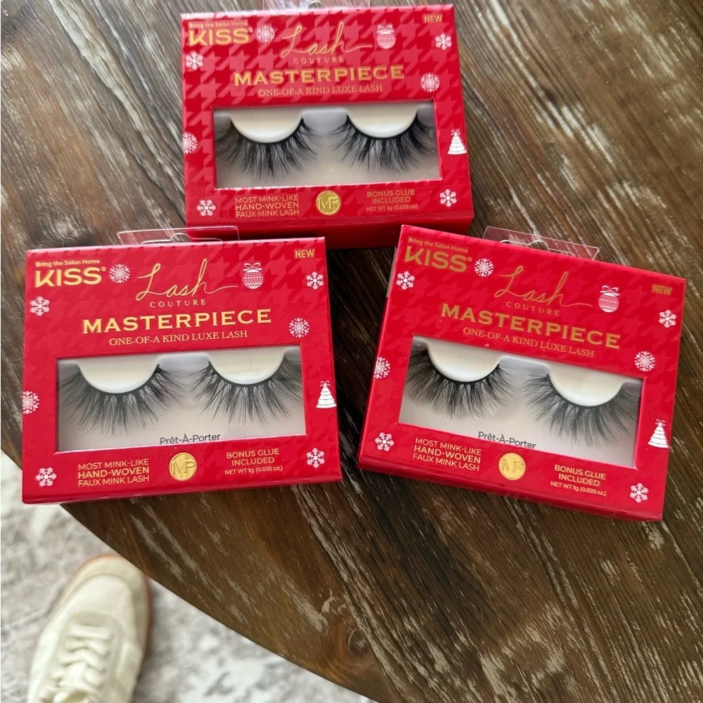 3 Kiss Lash Couture Masterpiece 12mm Black Lashes‎